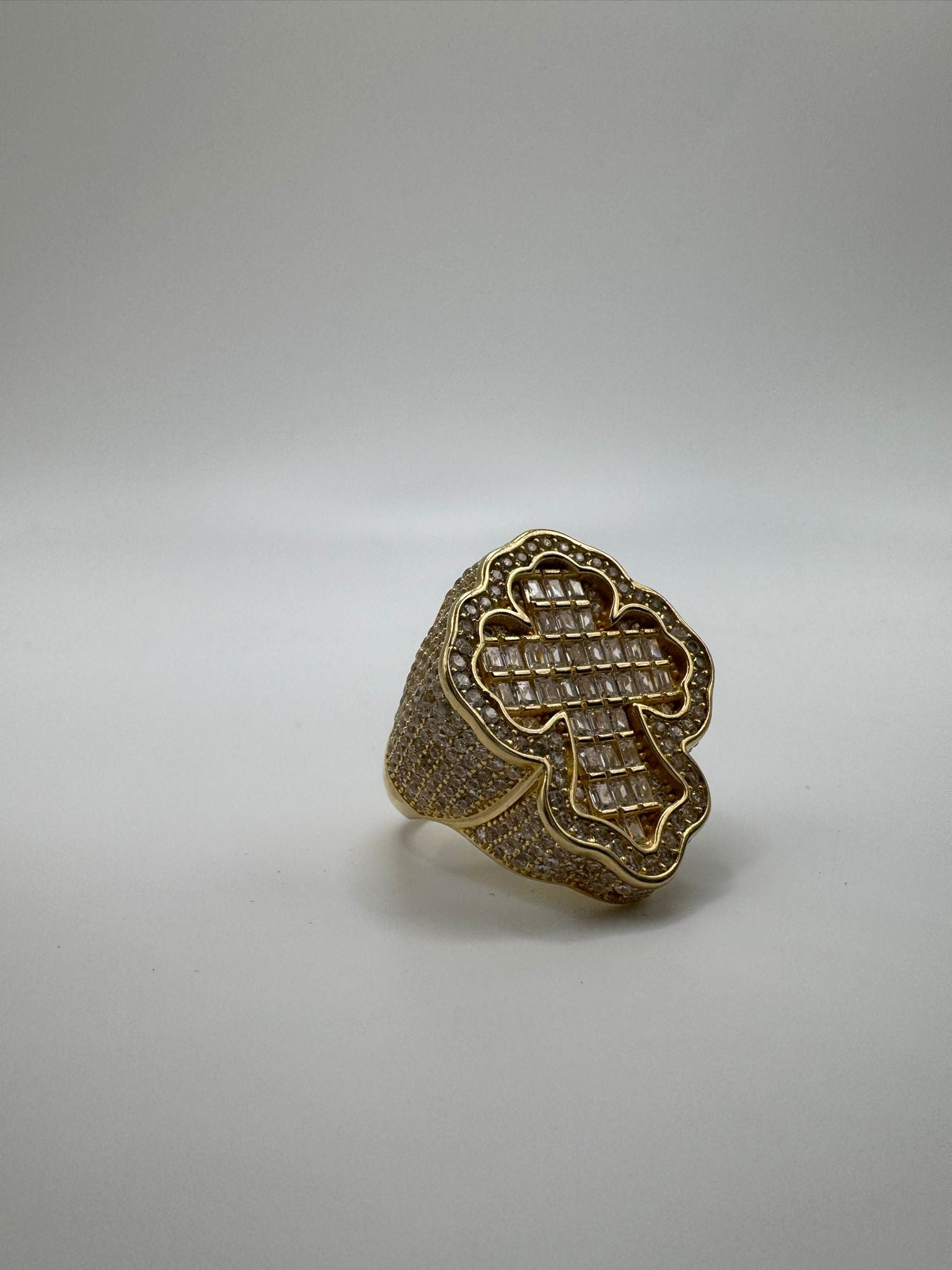 14K CROSS RING