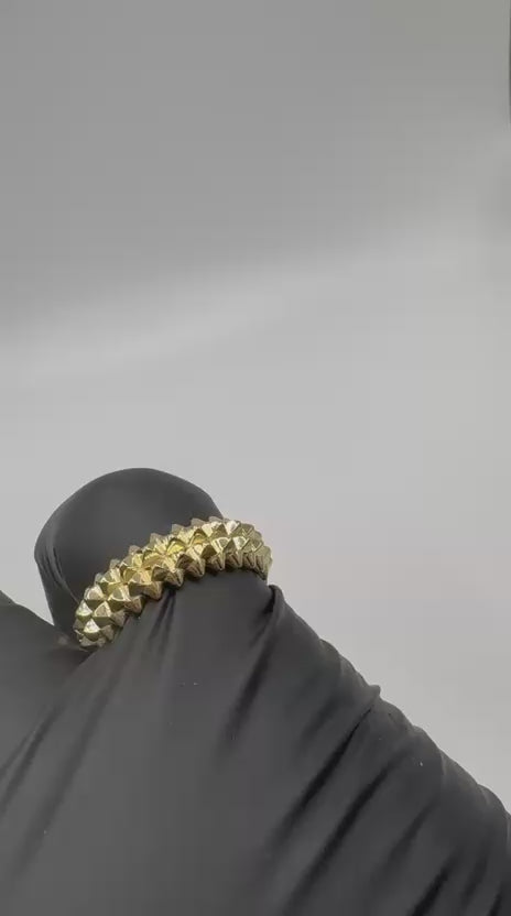 14K FANCY BAND RING