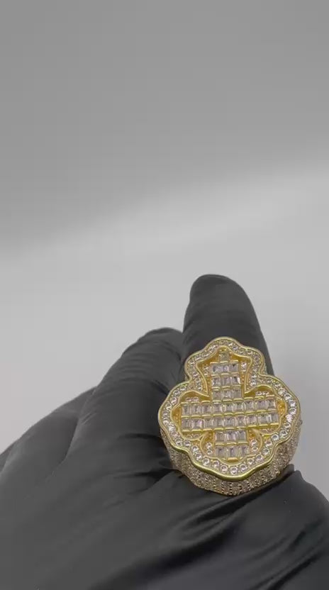 14K CROSS RING